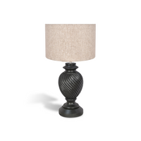 Sable Twist Table Lamp - Black