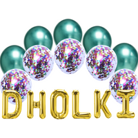 Balloon Bundle Dholki - Green