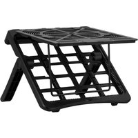 Height-Adjustable Laptop Riser Stand - Black