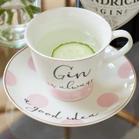 Creative Tops Gin And Tonic Cup And Saucer - White