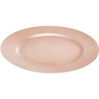 Dia Rose Gold Finish Charger Plate - Gold