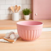Alden Melamine Medium Pink Mixing Bowl - Pink