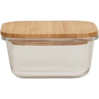 Freska 520ml Glass Container With Bamboo Lid - Transparent