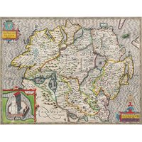 Ulster Historical Map 1000 Piece Jigsaw Puzzle (1610) - Neutral