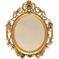 Gold Ornate Antique Vantage Style Wall Mirror Dressing - Gold