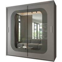 Colorado Modern Sliding Door Wardrobe - Grey / 150cm