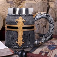 Crusader Medieval Knight Chainmail Tankard - 13cm