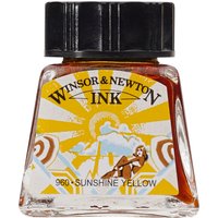 Winsor and Newton Drawing Ink 14ml - Sunshine Yellow