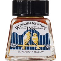 Winsor and Newton Drawing Ink 14ml - Canary Yellow