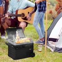 Outsunny Portable Car Refrigerator 40L or 50L - Grey and Black / 50.6cm