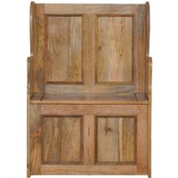 Small Monks Storage Bench - Oak