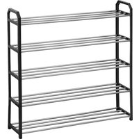 Ricomex, Ricomex 5 Tier Shoe Storage Rack - Black Ricomex, Ricomex 5 Tier Shoe Storage Rack - Black