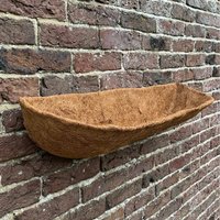 Coco Wall Trough Planter Liner (75cm) - Brown / 1