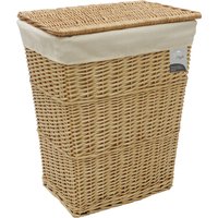 JVL Acacia Willow Storage Baskets - Honey / 65l / 45cm