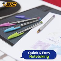 BIC Cristal Fun Ballpoint Pens Pack of 20 Bold 1.6mm Tip - Purple