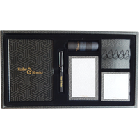 Sabr Shukr Stationery Gift Set Geometric - Black