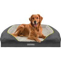 Dog Bed Orthopaedic Memory Foam Grey - Grey / XL - 106x80x20cm