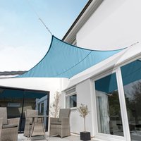 3.6m Square Waterproof Sun Shade Sail - Azure