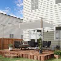 Outsunny Pergola Cover Replacement - Cream White