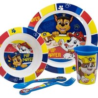 Paw Patrol Chase 5PC Breakfast Set Microwave Safe - Blue