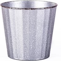 Steel Effect Planter - Silver / 1