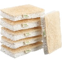 Cooks Professional Eco Sponge Scourers - White / 7cm / 6