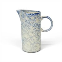 Burbujas Ceramic Tall Jug - Blue White