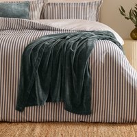 Heavy Chenille Velvet Throw - Marine / 180cm