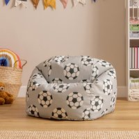 Kids Bean Bag Chair, Childrens Beanbag for Girls and Boys - Football