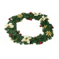 2.7m Artificial Christmas Garland Decoration - Multicolour
