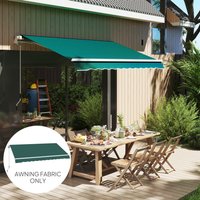Outsunny Awning Replacement Canopy for 3 x 2.5 m Awning - Green
