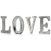 Handcrafted Shabby Chic LOVE Letters Set - White