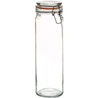 Glass Spaghetti Jar - 2 Litre - Orange Seal / Clear / 1 / 10cm