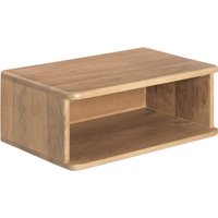 Solie Solid Wood Bedside Table Nightstand - Blonde Natural