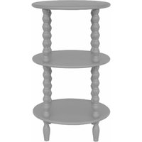 Camden Collection Tall Round Side Table Modern Elegant Versatile - Light Grey