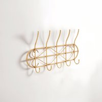 Mataram Natural Rattan Five Hook Hanger - Gold
