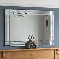 MirrorOutlet Rydal Triple Edge Square Cornered Mirror 100 x 71cm - All glass