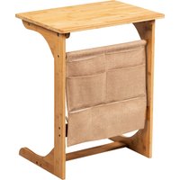 C-Shaped Sofa End Table - Natural