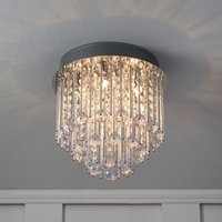 5 Light Spiral Chandelier - Silver