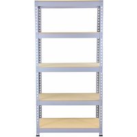 Q Rax Grey Shelving Units 90cm x 180cm x 50cm - Grey