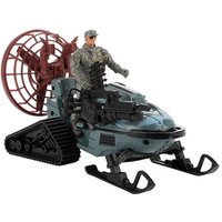 Snow Scooter and Military Figure - Army Grey