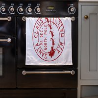 Santa Claus Air Mail Kitchen Towel - Red