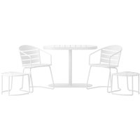 Cosco, Metro Retro 5PC Bistro Set - White Cosco, Metro Retro 5PC Bistro Set - White