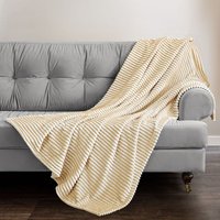 Thermal Modern Printed Cord Throw Blanket - Ochre / 150x200