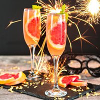 LAV Venue Glass Champagne Flutes - 220ml - Pack of 12 - Clear