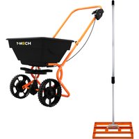 Rotary Spreader and Lawn Leveller - Orange / 50cm
