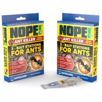NOPE! Ant Bait Stations 3 in Box Packs 2 Pack - White