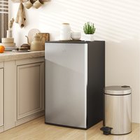 HOMCOM Freestanding Under Counter Fridge - Silver
