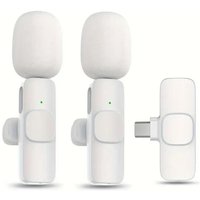 Wireless Clip On Microphone - White