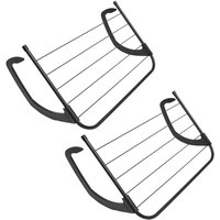 Pack Of Over Radiator Clothes Airers - Black